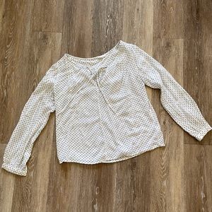 3/$12 Gap starry black/white blouse size M